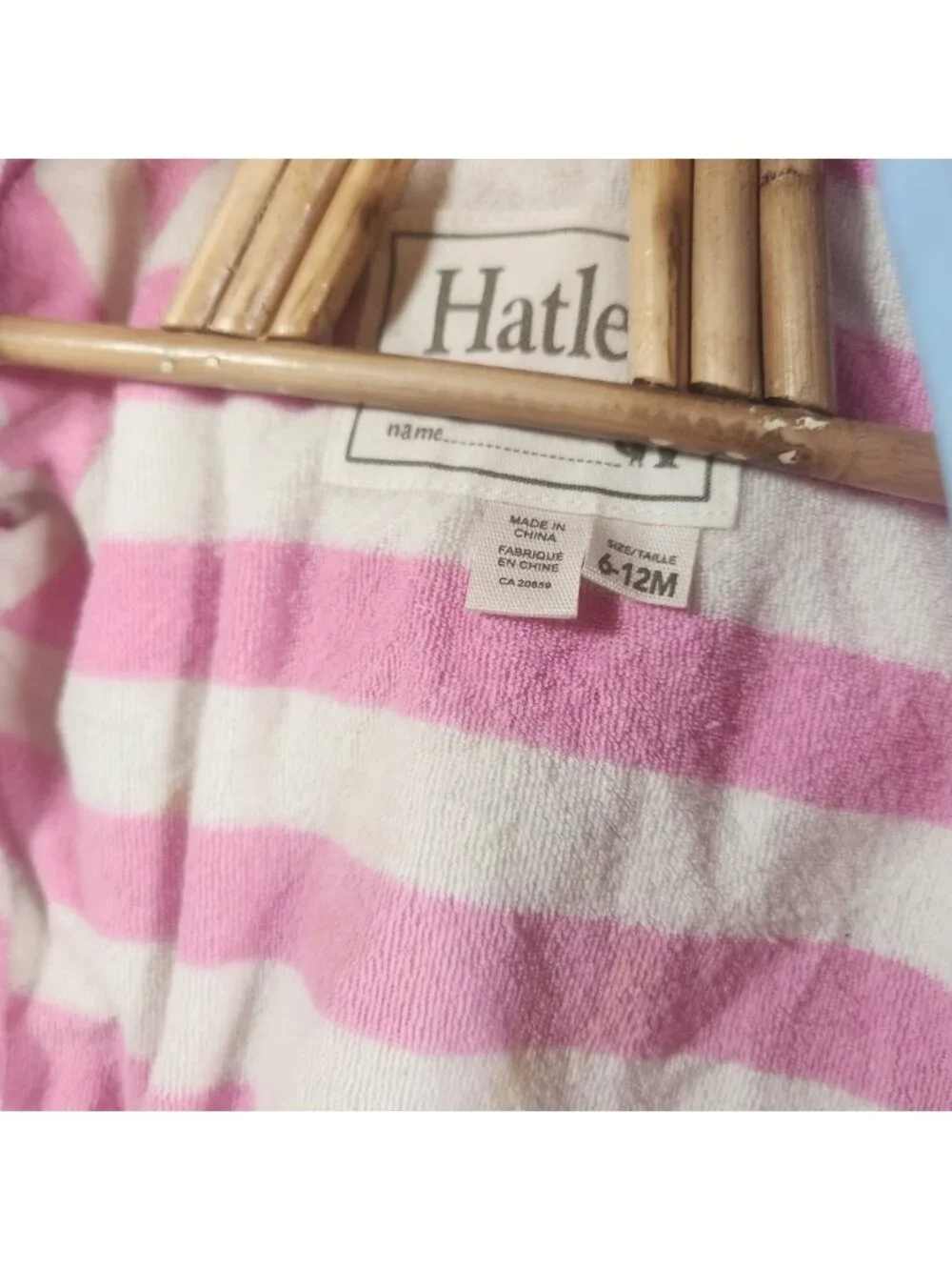 Hatley Girls Blue Pink Horse Print Hooded Raincoat Jacket 6-12M‎